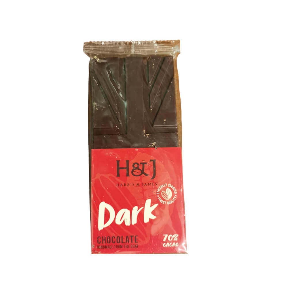 H&J Dark Chocolate Union Jack 70% Cacao